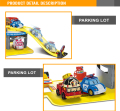 Cartoon F/W Railway instellen brand parkeren kunststof Garage Toy