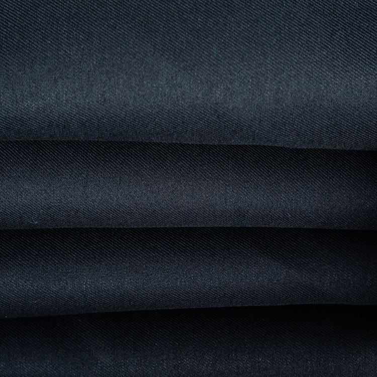 чорная поліэтыленавая баваўняная тканіна black poly cotton fabric