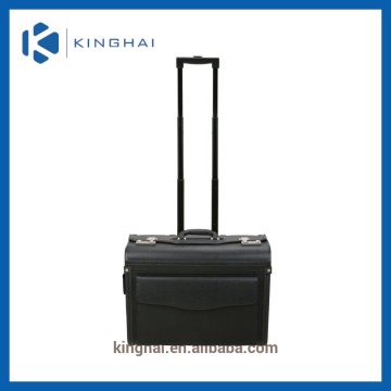 HOT SALE! wheeled pilot case/leather trolley pilot case/trolley pilot case