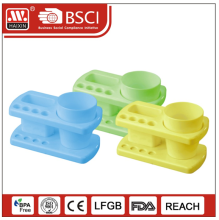 Plastic tooth brush holder w/cup