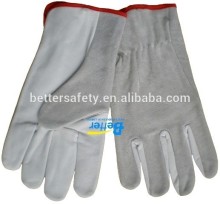 short Cow Split leather driving gloves Grain Leather Palm
