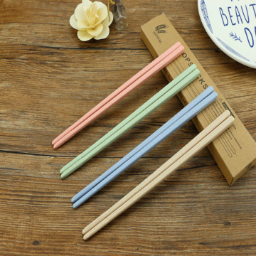 Stainless Steel Wheat Straw Colored Chopsticks
