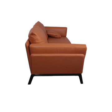 2020 New Design Tan Aniline Leather Sofa