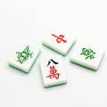 100 stks Hars Plaksteen Mahjong Tegels Voor Crafting Miniatuur Chinese Mahjong Hars Cabochons DIY Scrapbooking Craft Accessoires