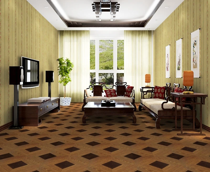 Factory Direct Sale Waterproof Parquet Wood Flooring Lowes Made in China