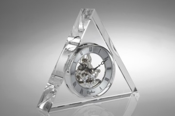 Fashion crystal triangle clock, crystal desk clock, Crystal clock