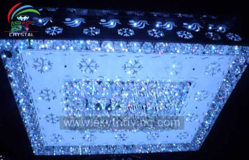 square crystal ceiling lamps with led/ dining room crystal ceiling light