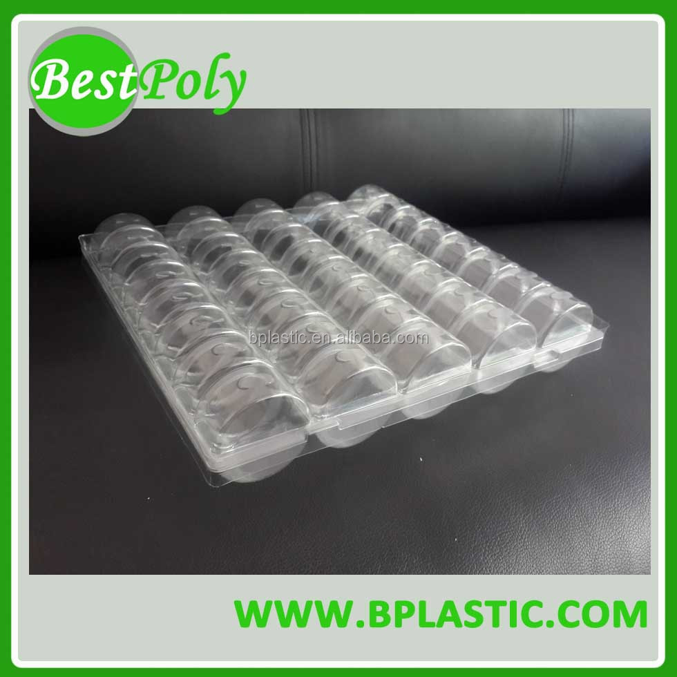 Macaron Blister Clamshell Tray with Lid for 40 Macaron Tray