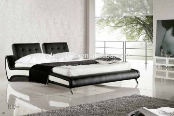K2898 European home furniture modern leather upholstered bed