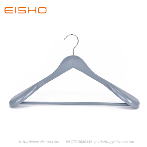 EISHO Grey Wood Suit Coat Hanger