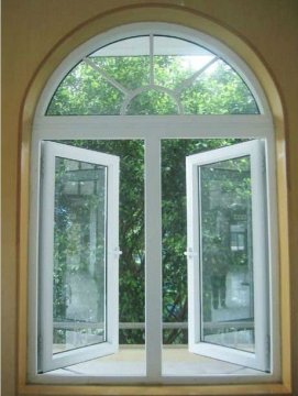 UPVC profile arc window