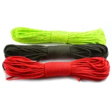 Outdoor 7 Cores Parachute Cord Rope 4mm 550 Polyester Paracord