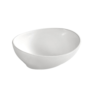 Modern White Oval Bathroom Vanity Sink Basin