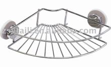 Suction corner sundries rack