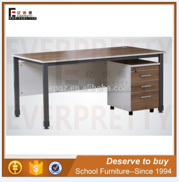 Popular School Teacher Desk With Movable Cabinet