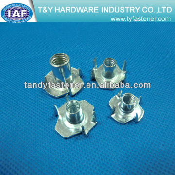 T nut 3 prong or 4 prong din1624 steel