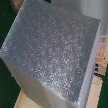 Silver Aluminum Foil Embossed Paper