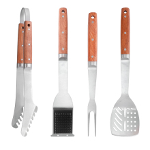 Non-Stick BBQ Tools Set: Stainless Steel Outdoor Barbecue Grill Utensils