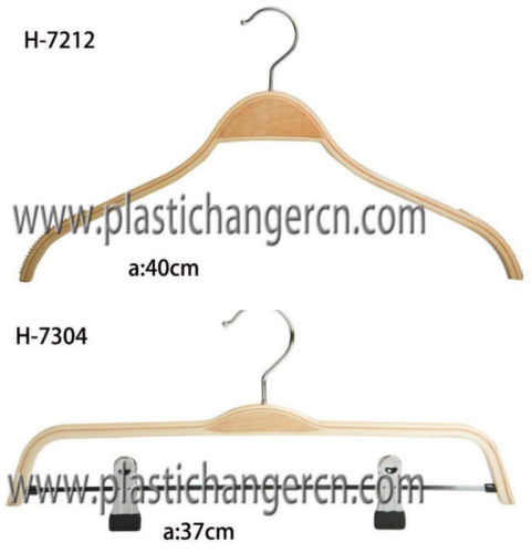 laminated/ plywood wood clothes hanger for garment