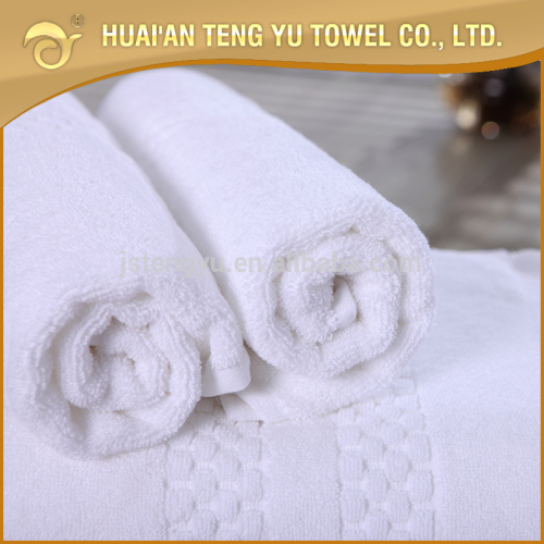 OEM supply white hotel hand towel for stars hotel