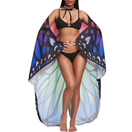 Butterfly Wings Shawl Fairy Soft Fabric for Women Ladies Party Nymph Costume Accessory