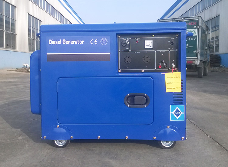 sale well CE ISO mini diesel generator 5kw 3phase silent hotel backup