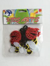 felt craft-bug and bees
