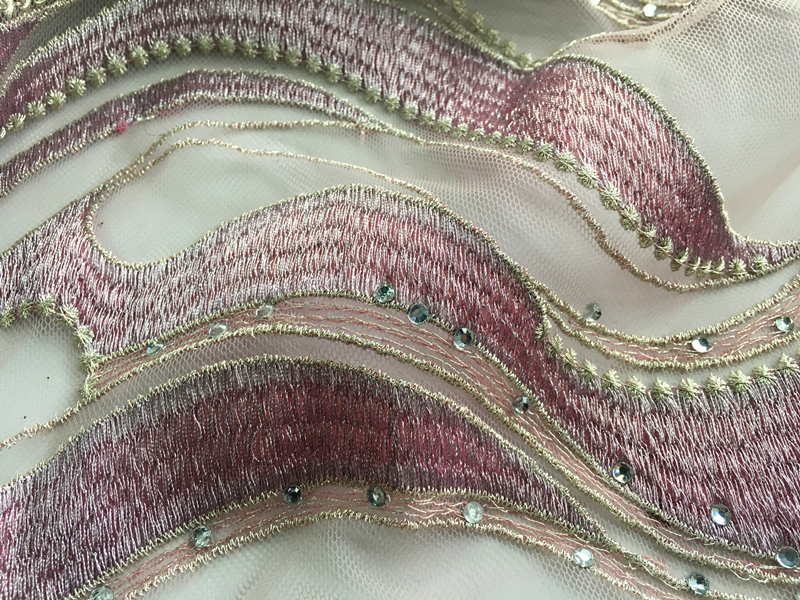 Embroidery Fabric With Strass 