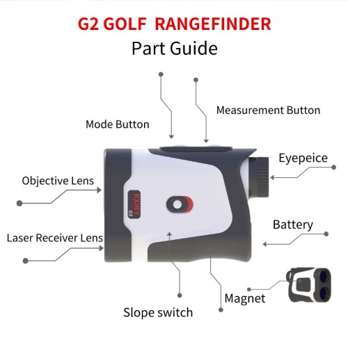 2024 Nieuwe OLED Red Golf Rangefinder