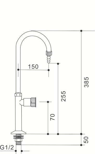 Stainless Steel Tap Gooseneck