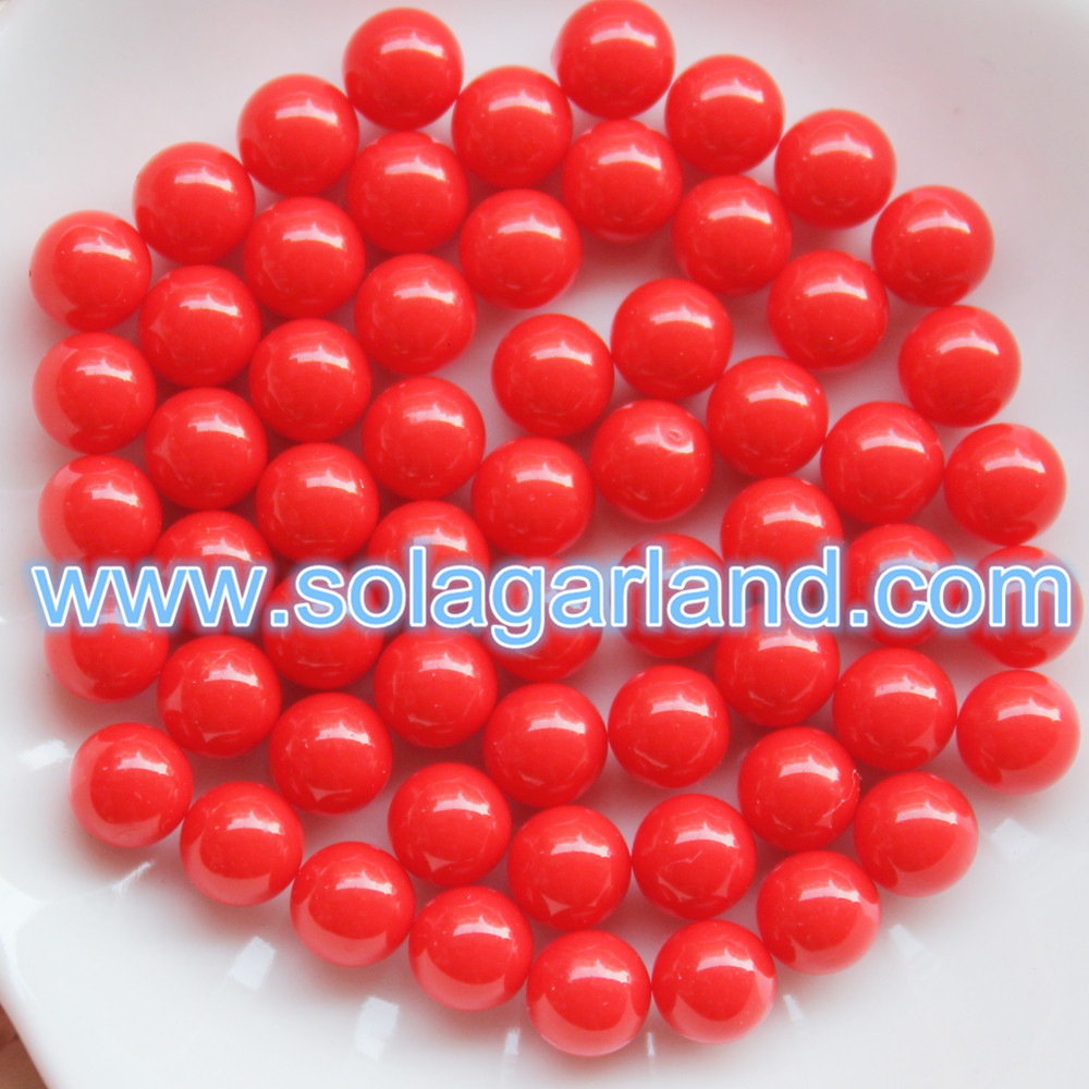 Acrylic Round Beads Without Hole