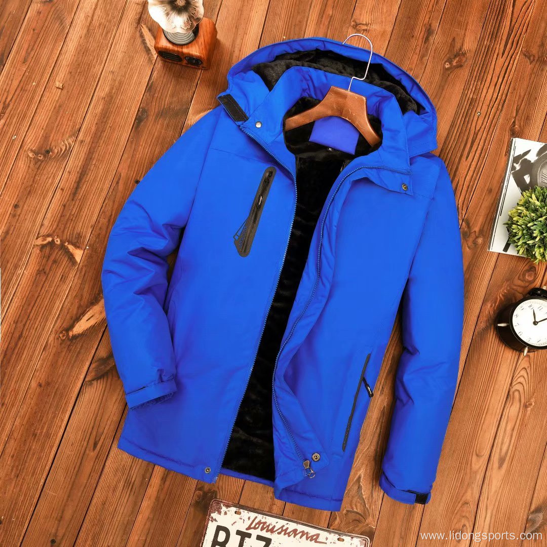 Fashionable Polyester Thick Windbreaker Outdoor Jacket