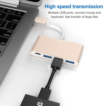 USB-C-Hub 4 in 1 mit Schnellladung