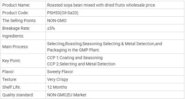 Good Quality Mixed Fruit and Bean Crispy