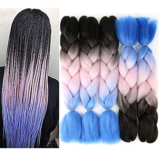 No MOQ 100g 48" high temperature fiber, fast delivery super jumbo braids