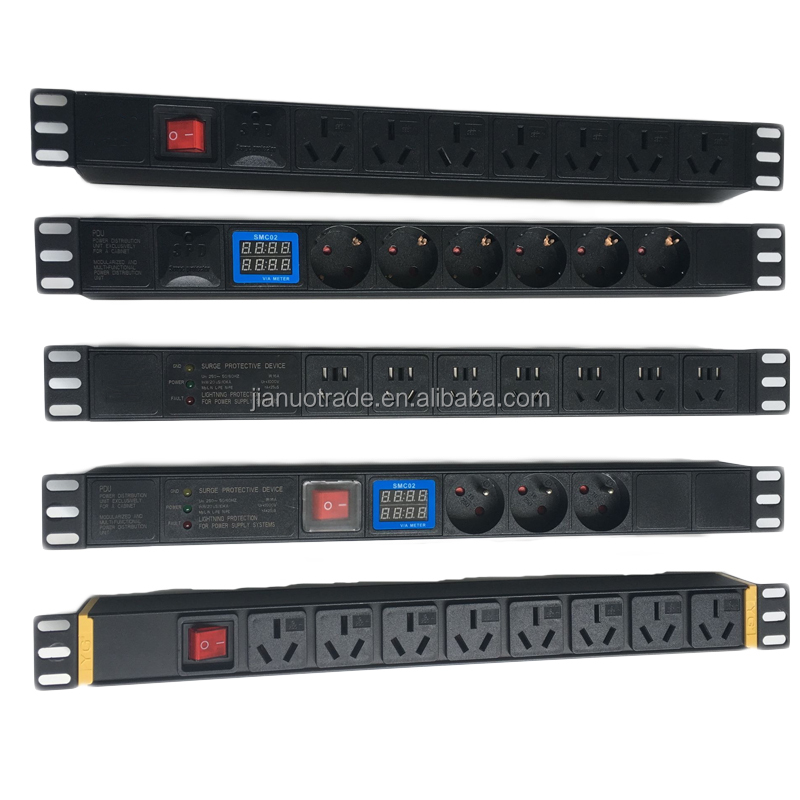 Italy type 6 Ways Smart PDU with Indicator Light