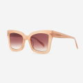 Vintage Butterfly Ultra-thin Acetate Female Sunglasses