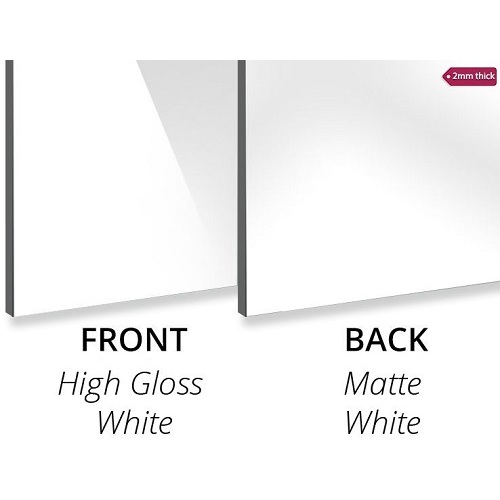 Aluminium composite panel High Gloss White