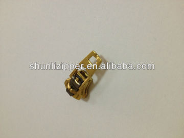 zipper with semi auto lock slider for 5# brass zipper