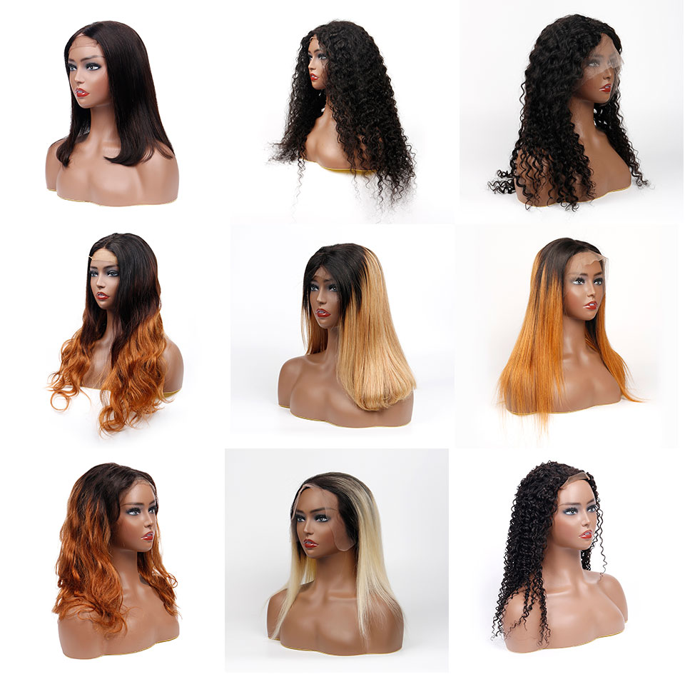 100% Human Hair Clip In U-Part Wigs,12a Mink Human Hair Straight Body Deep Curly,Wholesale Half Wigs Lace For Black Women