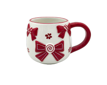 Bow Christmas cutlery cups