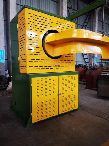 vertical trunk take up machine