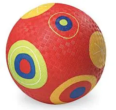 Yellow Color 8.5 Inch Rubber Playground Balls
