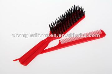 hair comb,plastic,hair brush,hairdressing,brush/w tail comb
