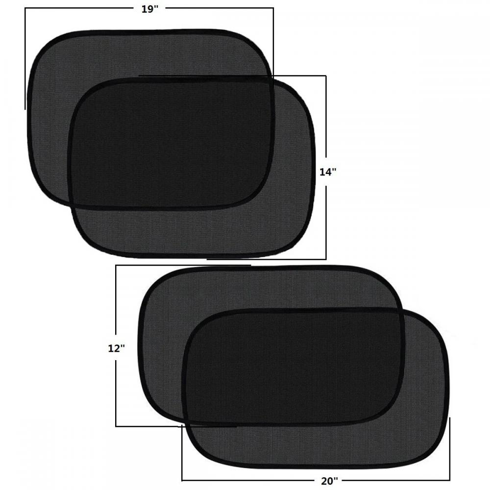 Car Window Sun Shades Set 4 Piece Premium Quality Materials Foldable Shades For High Visibility And Jpg