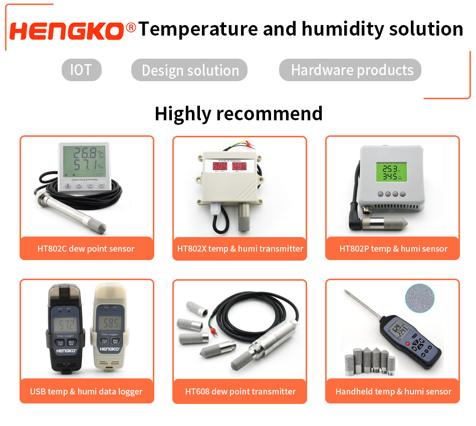 Waterproof RS485 RHT Series Digital Soil Moisture Temperature Sensor IP 65 66 67 DC (3-5)V HENGKO 50ma