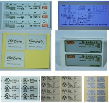 silver vinyl sticker