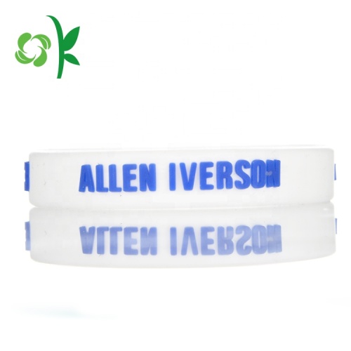 Regalo promocional personalizado pulsera de silicona por mayor