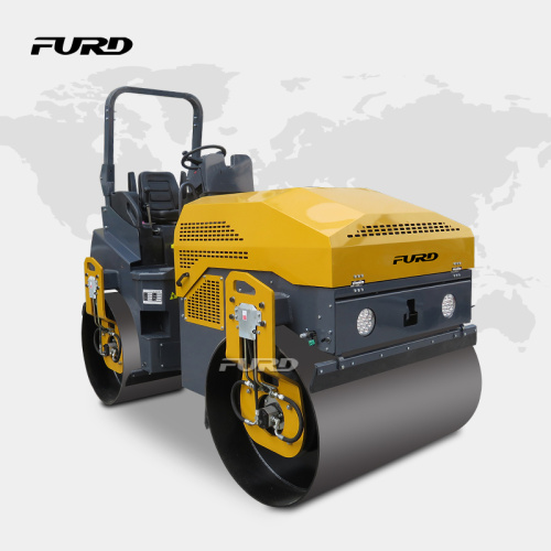 High efficiency 4ton full hydraulic double drum vibration road roller for sale