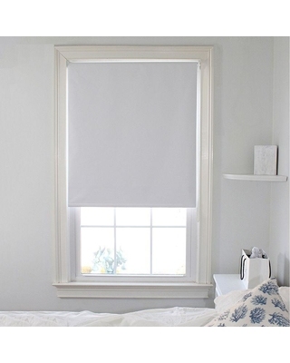 White Fabric Blackout Roller Shades